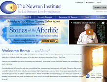 Tablet Screenshot of newtoninstitute.org